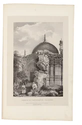 Vishweshwur-templet, Benares 1831-33 (litografi)