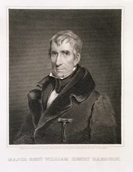 Generalmajor William Henry Harrison, graverad av Richard W. Dodson (1812-67)