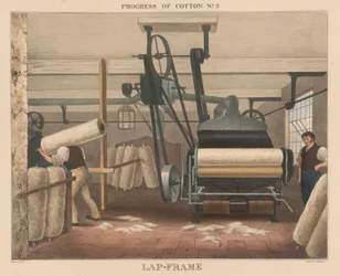 Framsteg av bomull, # 3: Lap-ram