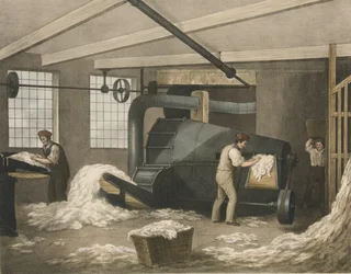 Willowing, Progress of Cotton nr 2, pub. 1840