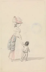 Kvinna och barn