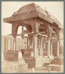 Egypten. Kairo. Familjegravar från osmansk tid i den södra nekropolen (1700-talet)