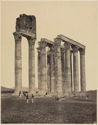 Jupiter Olympius tempel, ca. 1853.