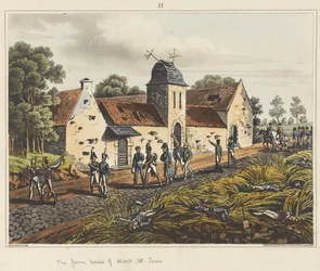 Mont St Jeans bondgård, ur "En historisk skildring av slaget vid Waterloo