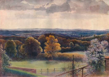 "Utsikt från Coneyhurst Hill, Ewehurst", 1911, 1914