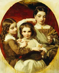 Porträtt av Russell Sisters, 1858