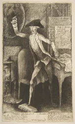 Frontispice till 2:a upplagan av Lord St[anhop]es Observations on Mr. Pitts Pl..., 29 maj 1786.