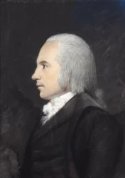 Aaron Burr (pastell på grått papper)