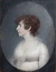Lady Wilmot (pastell på grått papper)