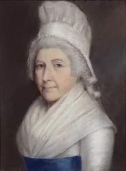Mary Andrewes (pastell på grått papper)