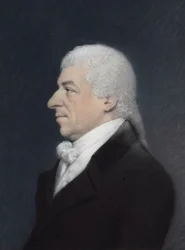 Sir William Blissart (pastell på grått papper)