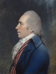 Thomas Law (pastell på grått papper)