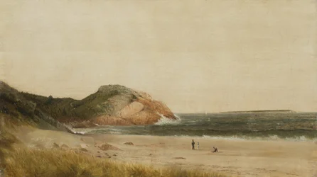 Strandscen (olja på duk)