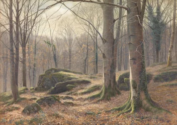 En vintermorgon, rimfrost smälter, 1885-1894