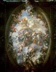 Taket i den målade salen, 1707-14