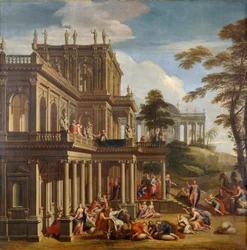 Joseph and his Brethren - The Discovery of the Cup c.1705 (olja på duk)