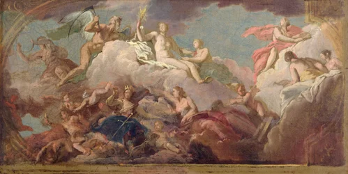 Time, Truth and Justice, ca 1716 (olja på duk)
