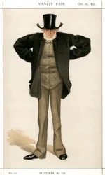 Newcastle on Tyne, Joseph Cowen, brittisk politiker, 1872.