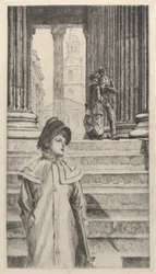 The Portico of the National Gallery, London, 1878.