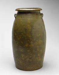 Churn, c. 1873-1900 (alkaliskt glaserat stengods)