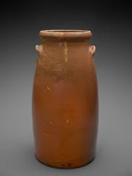 Churn, c. 1879-1900 (glidglaserat stengods)