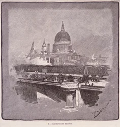 Blackfriars Bridge, London, 1796