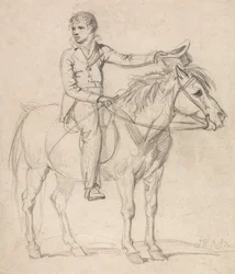Lord Stanhope (senare earl av Chesterfield) som pojke, ridande på en ponny