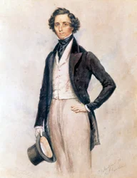 Porträtt av Felix Mendelssohn Bartholdy (Hamburg