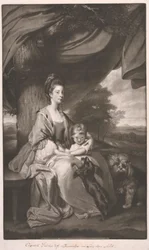 Hertiginnan av Buccleuch med sin dotter, Lady Mary Scott