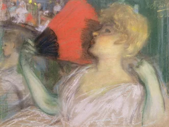 På operan (pastell på papper)