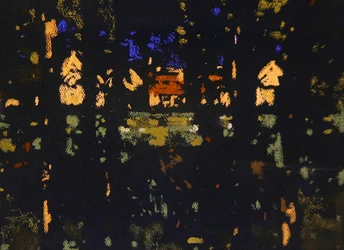Reflektioner av ett landskap (pastell på papper)