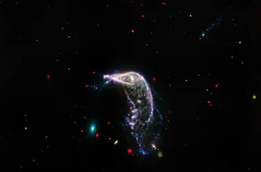 Interagerande galaxer Arp 142 (endast MIRI)