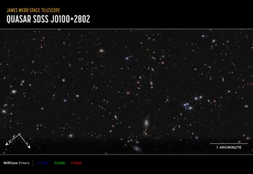 Quasar J0100+2802 (NIRCam Compass Image)