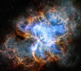 Krabbnebulosan (Webb/Chandra-komposit)