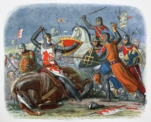 Simon de Montforts död, slaget vid Evesham, Worcestershire, 1265 1864.