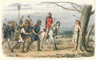 Edmund, kung av East Anglia, dödad av danskarna, 900-talet 1864