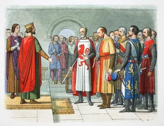 Kung Henrik III och hans parlament, Westminster, 1258 1864.