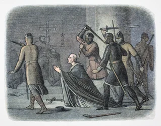 Mordet på Thomas Becket, Canterburykatedralen, Kent, 1170 1864