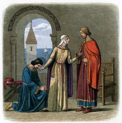 På inrådan av sin mor, Eleanor av Aquitaine, kung Richard I
