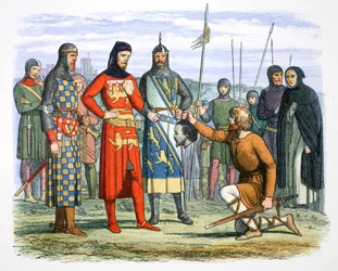 Piers Gavestons huvud visas för Earl of Lancaster, 1312 1864.