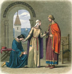 Richard benådar sin bror John, 1100-talet 1864