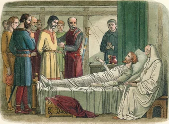 Richard benådar bågskytten som sköt honom, 1199 1864