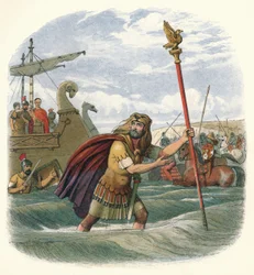 Fanbäraren av den tionde legionen, 55 f.Kr. 1864