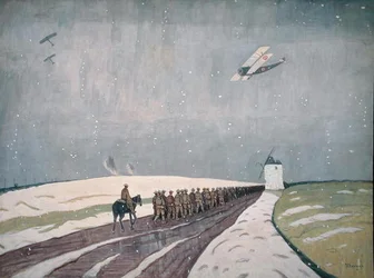 Kanadensare i snön