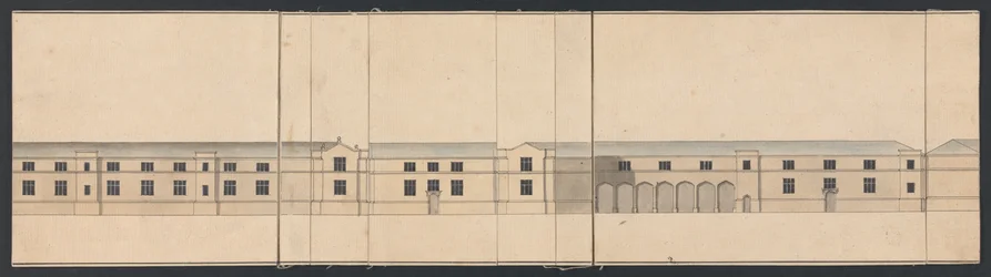 Cobham Hall, Kent: fasadritning av stallen