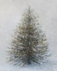 Snöig julstämning