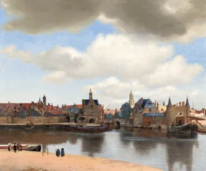 Utsikt över Delft, ca 1660-61 (olja på duk)