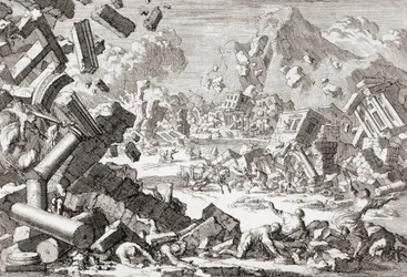 Jordbävning 1667 i Dubrovnik, Kroatien.