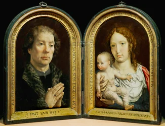 Carondelet Diptyk. Till vänster: Jean Carondelet ...