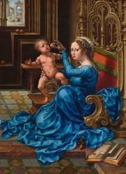 Madonna med barn, ca 1532 (olja på pannå)